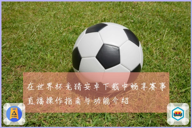 在世界杯竞猜安卓下载中畅享赛事直播操作指南与功能介绍